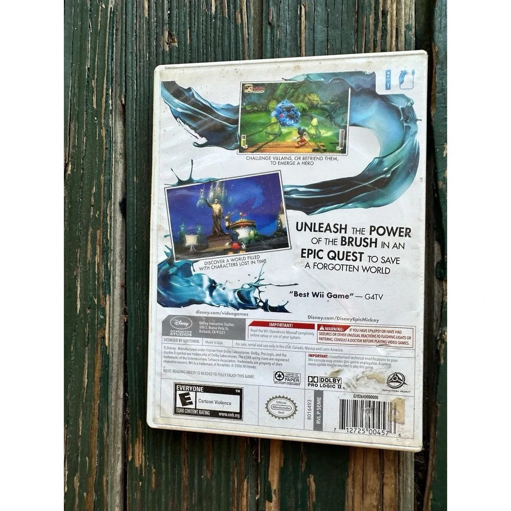 Nintendo Wii Epic Mickey 1 and 2 Lot‎ Complete